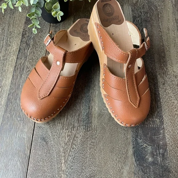 Troentorp | Leather Swedish Clogs | Size 37 - Picture 3 of 15